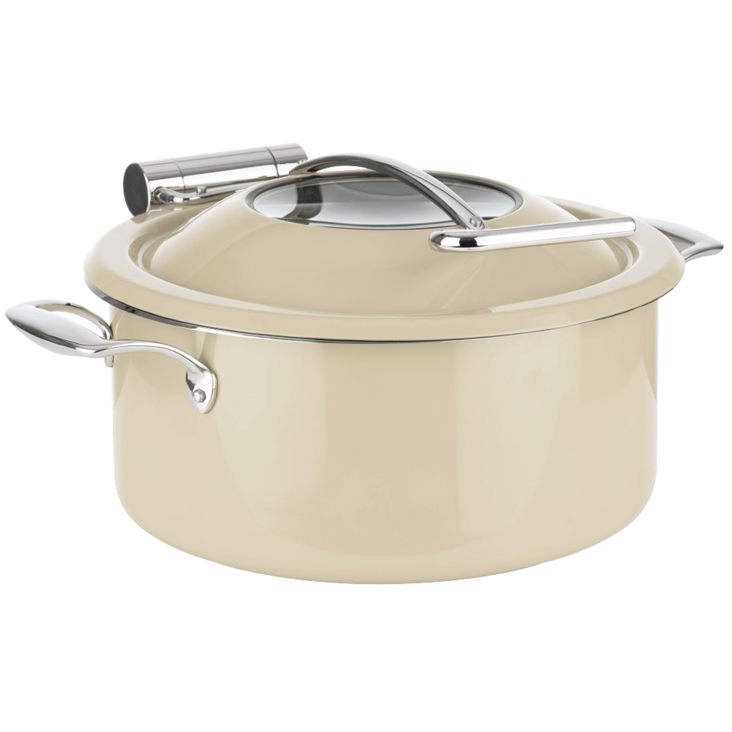 Chafing dish -ORBIT- O 30,5 cm, h: 17,5 cm 18/8 st. steel, sand-coloured set consisting of: