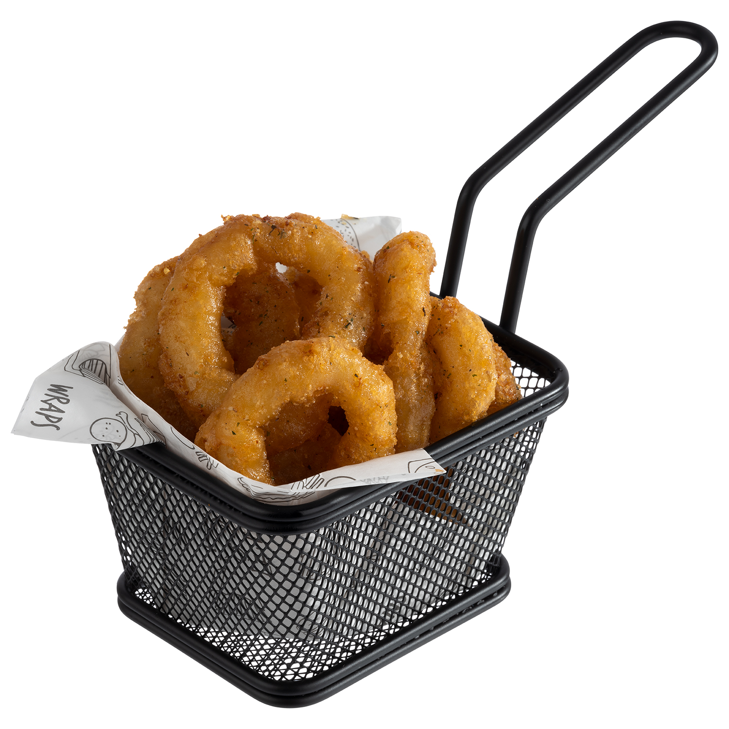 košík fritovací SNACKHOLDER nerez, čierny, 10 x 8,5 cm, v. 6,5 cm