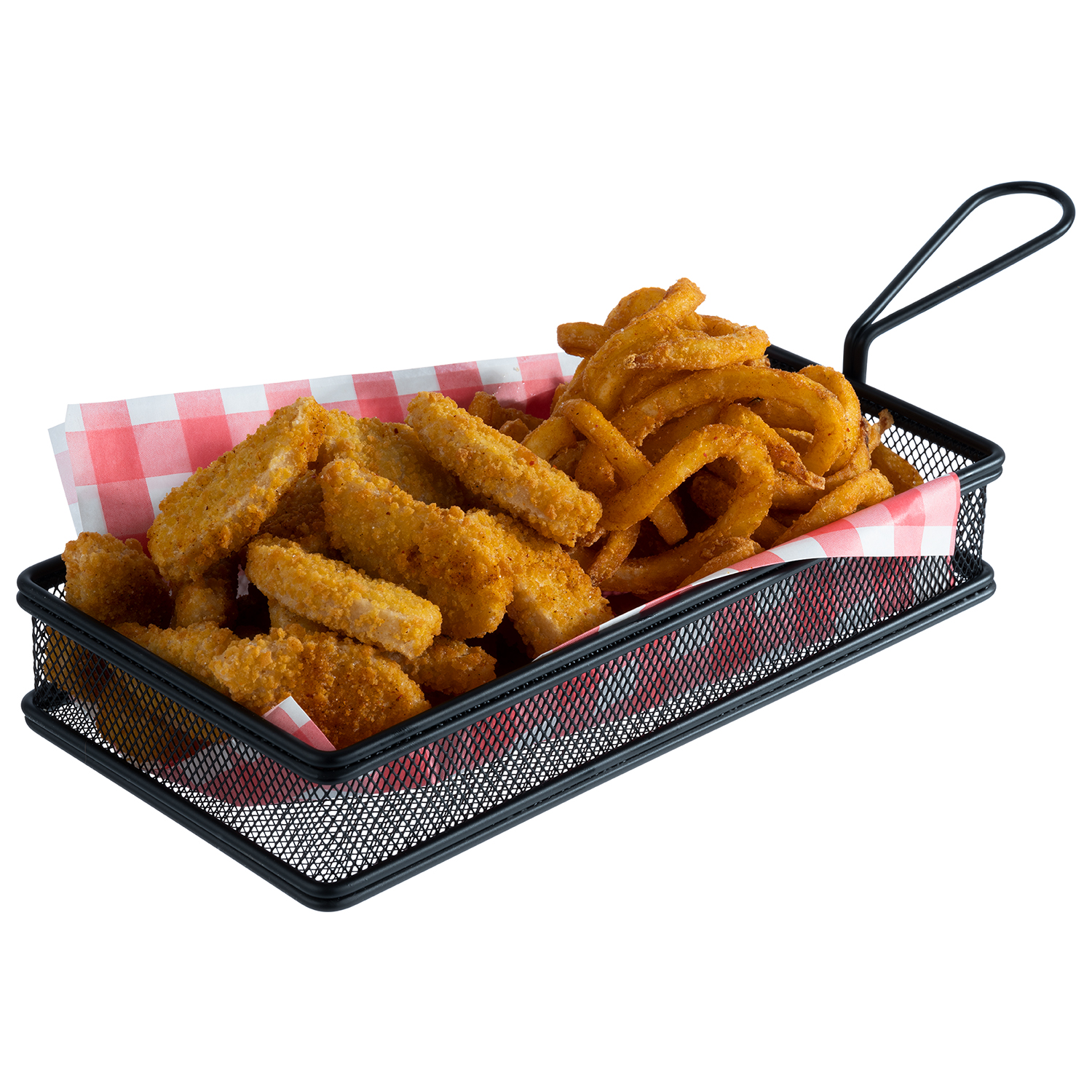 košík fritovací SNACKHOLDER nerez, čierny, 26 x 13 cm, v. 5 cm