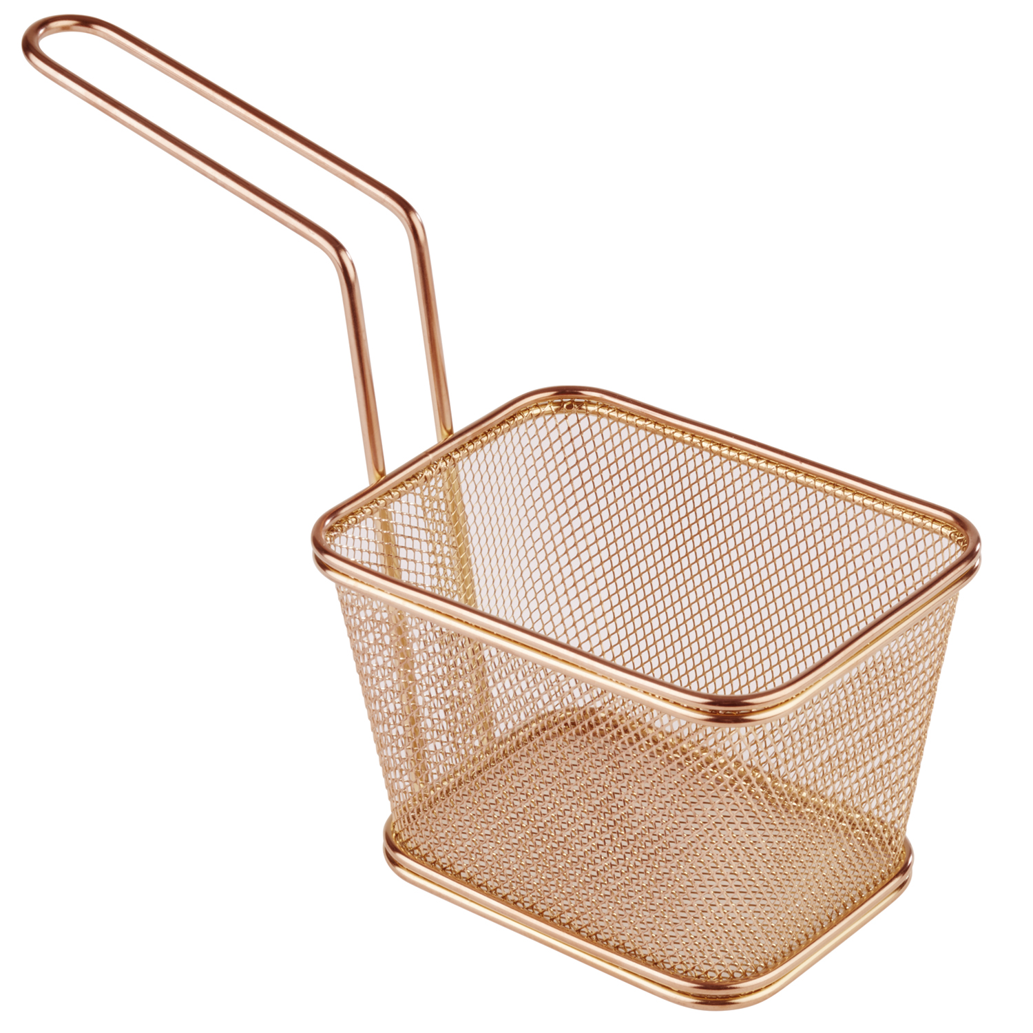 košík fritovací SNACKHOLDER nerez, medený 13 x 10,5 cm, v. 9 cm