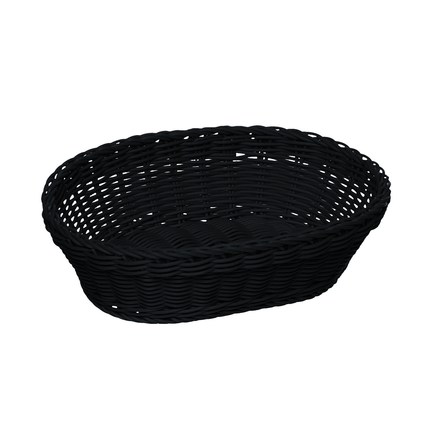 Basket -PROFI LINE- 32 x 23 cm, h: 7 cm polypropylene, black