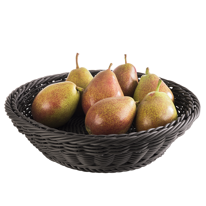 Basket -PROFI LINE- O 29 cm, h: 7 cm polypropylene, black