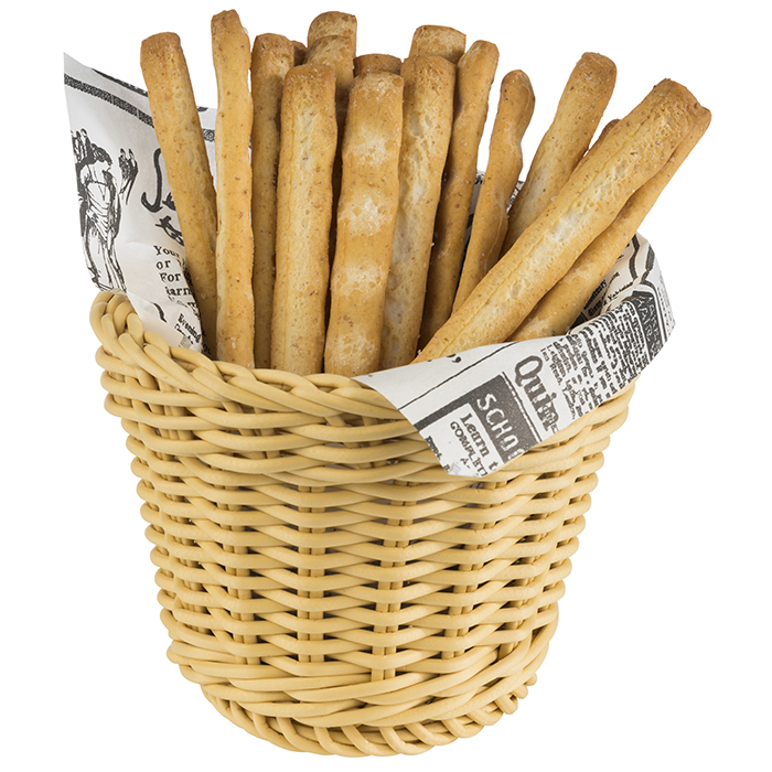 Basket -PROFI LINE- O 13 cm, h: 10 cm polypropylene, light beige