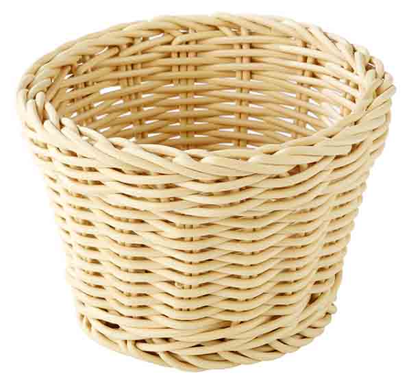 Basket -PROFI LINE- O 13 cm, h: 10 cm polypropylene, light beige