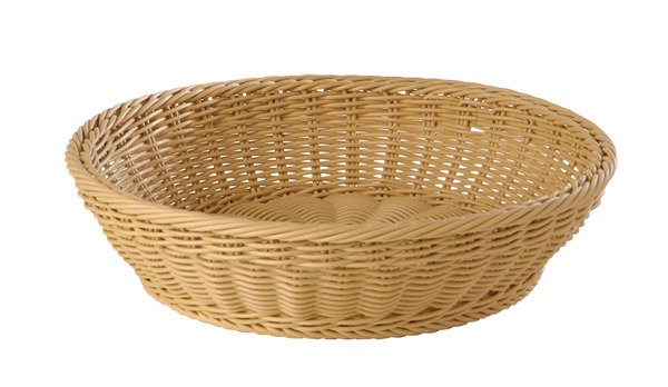 košík PROFI LINE, polypropylén, svetlo béžová, priemer. 37 cm, v. 9 cm