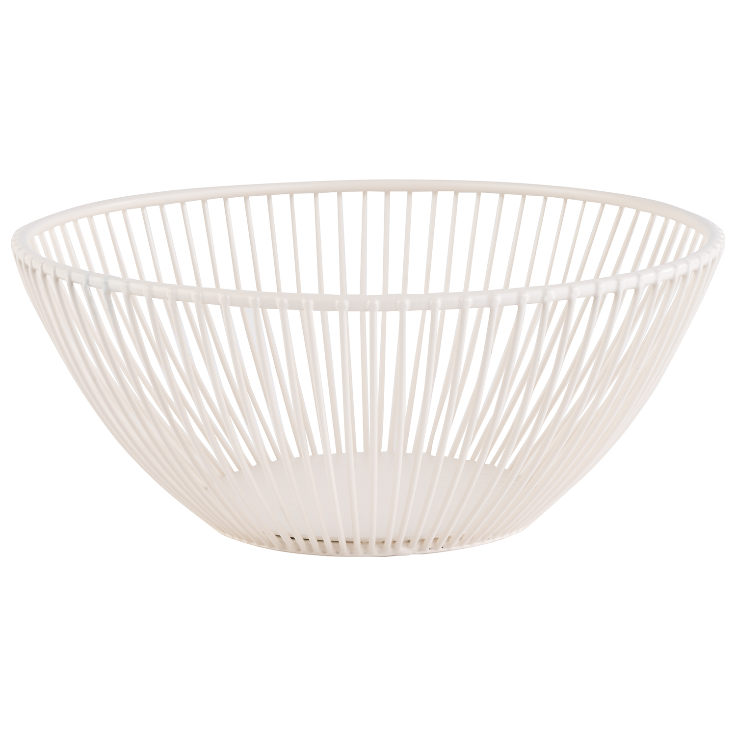 Basket -SVART- O 20 cm, h: 8 cm metal colour: whisper white