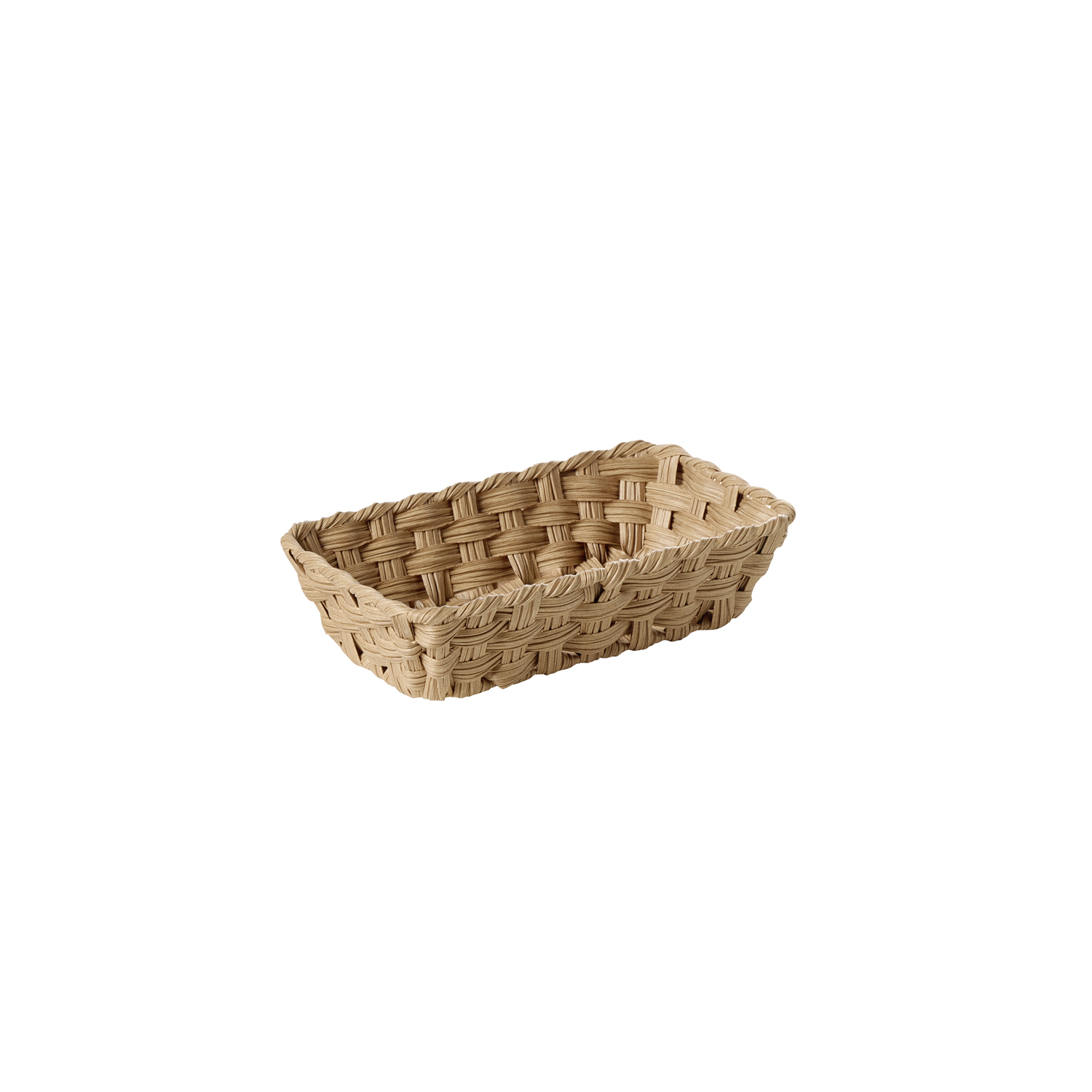 košík TWIRL GN 1/4, polypropylén, hnedá, 26,5 x 16,2 cm, v. 6,5 cm