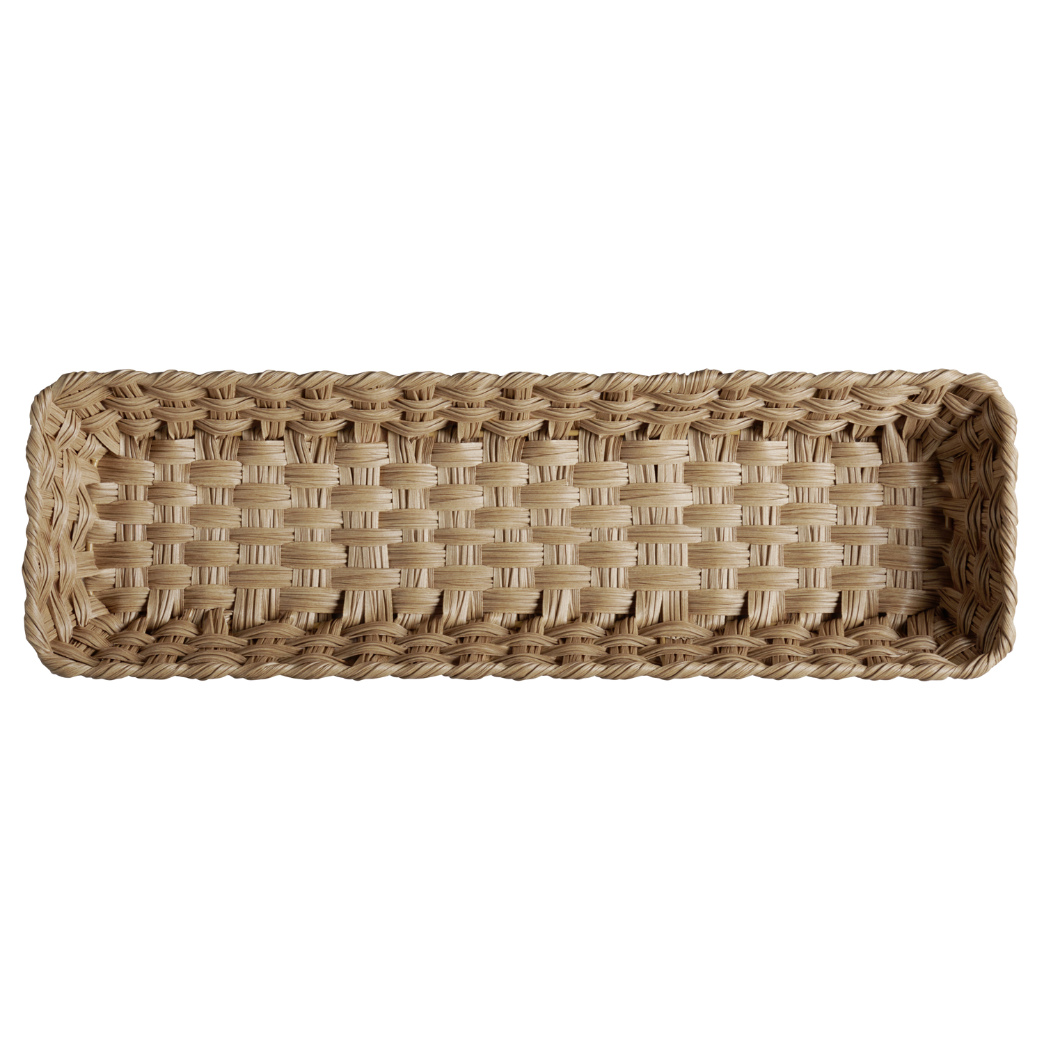 košík TWIRL GN 2/4, polypropylén, hnedá, 53 x 16,2 cm, v. 10 cm
