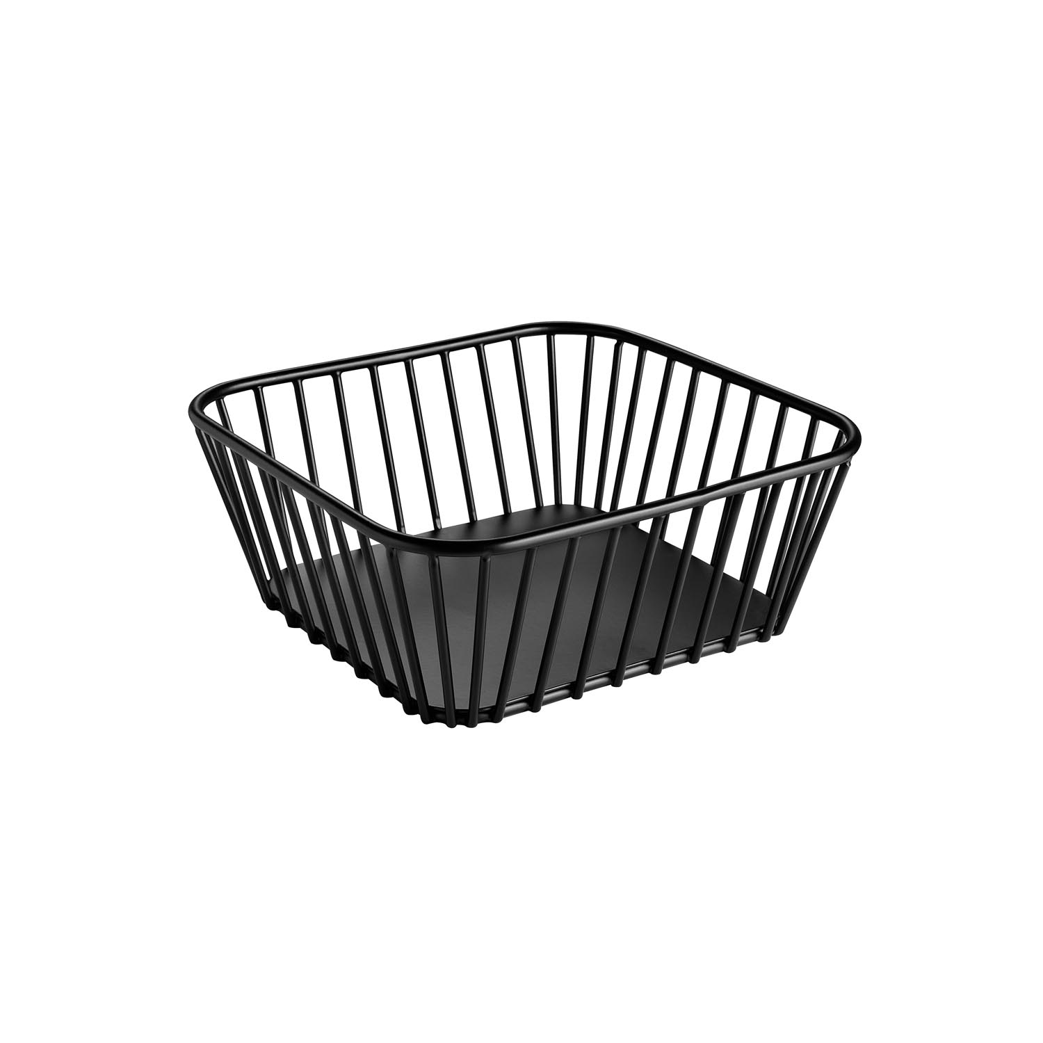 GN 1/6 basket -URBAN- 17,6 x 16,2 cm, h: 7 cm metal, black with non-slip feet