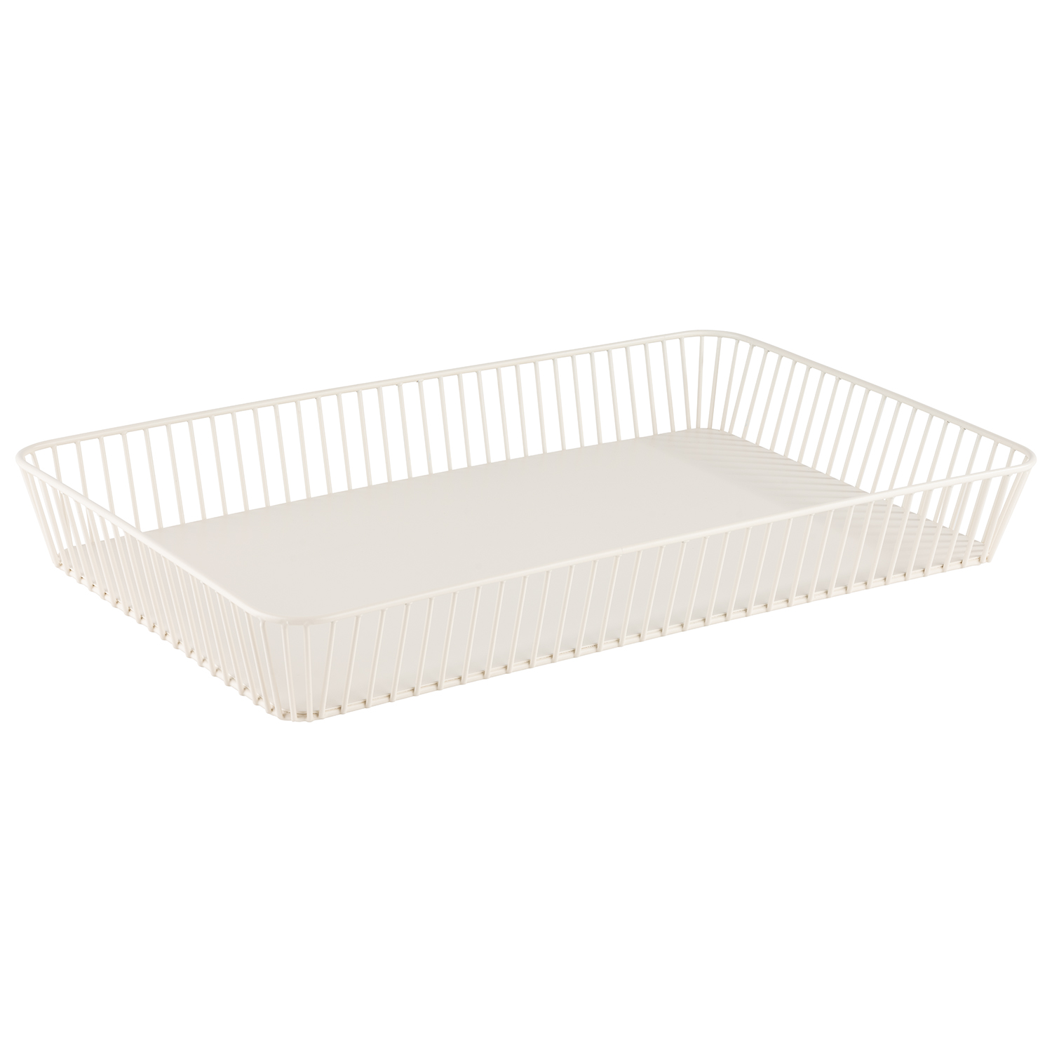 GN 1/1 basket -URBAN- 53 x 32,5 cm, h: 7 cm metal colour: whisper white