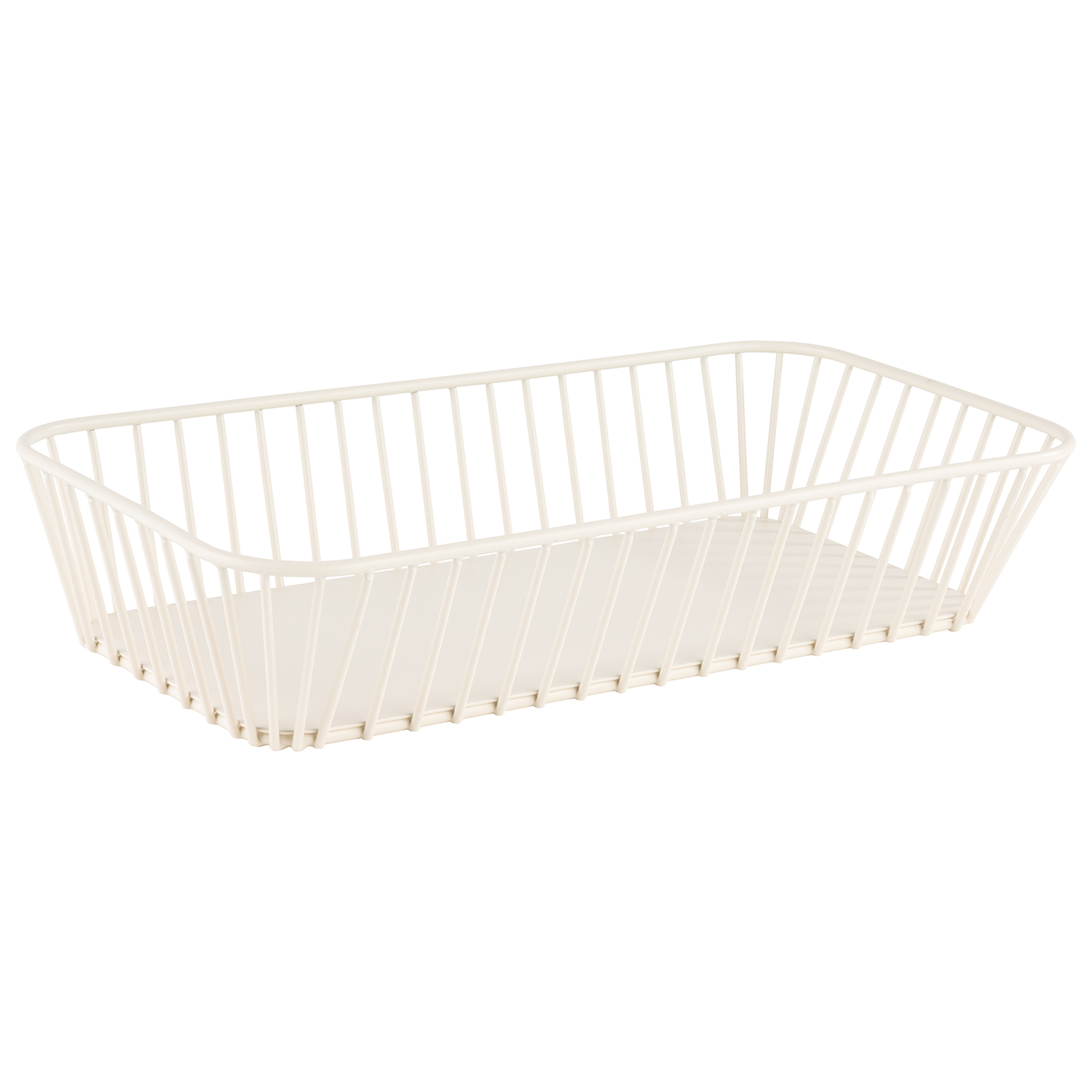 GN 1/3 basket -URBAN- 32,5 x 17,6 cm, h: 7 cm metal colour: whisper white