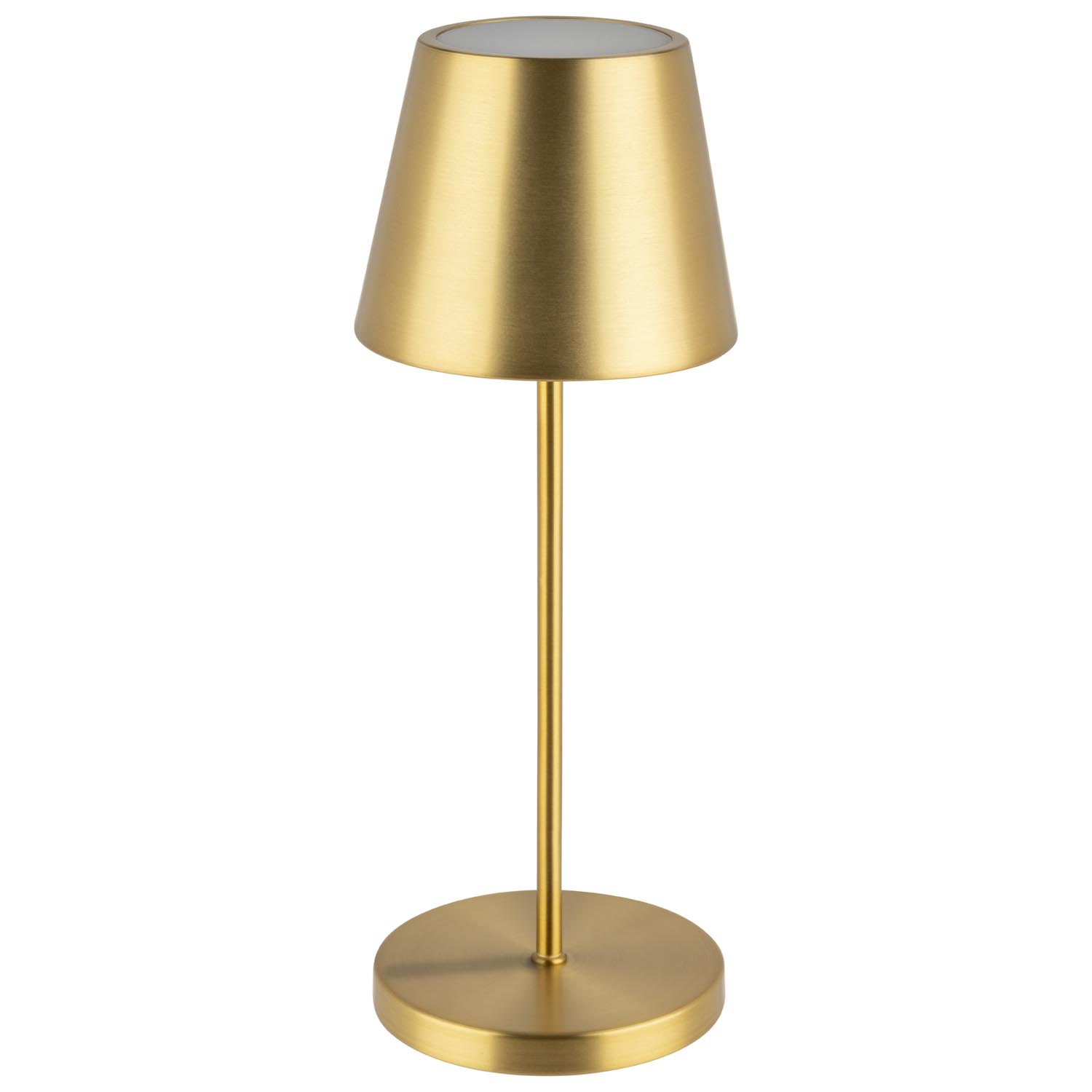 lampa stolná MERLE, kov, zlatá, priemer. 11 cm, v. 30,5 cm