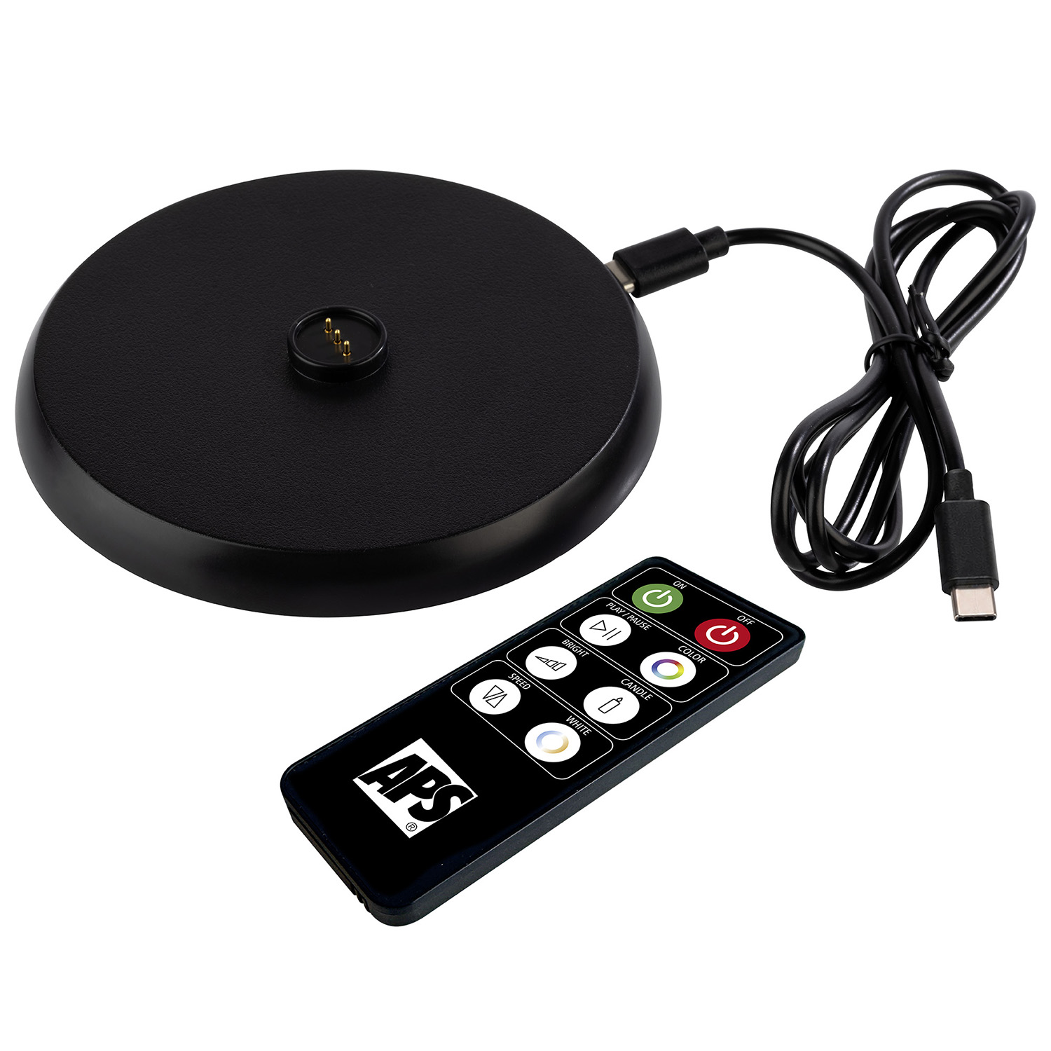 lampa stolná NIELS, plast, biela, priemer. 11 cm, v. 16 cm