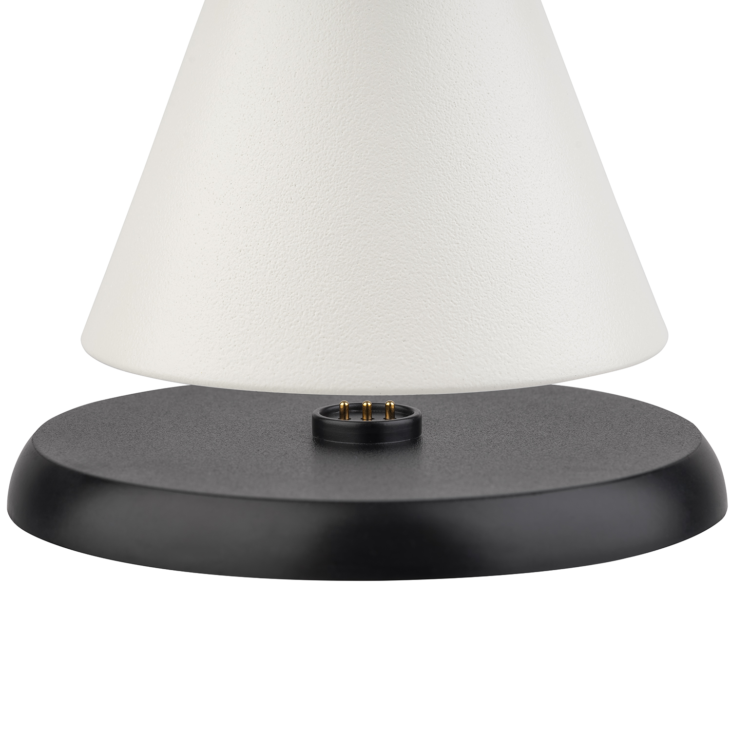 lampa stolná CONE MINI, kov, biela, priemer. 13 cm, v. 11,5 cm