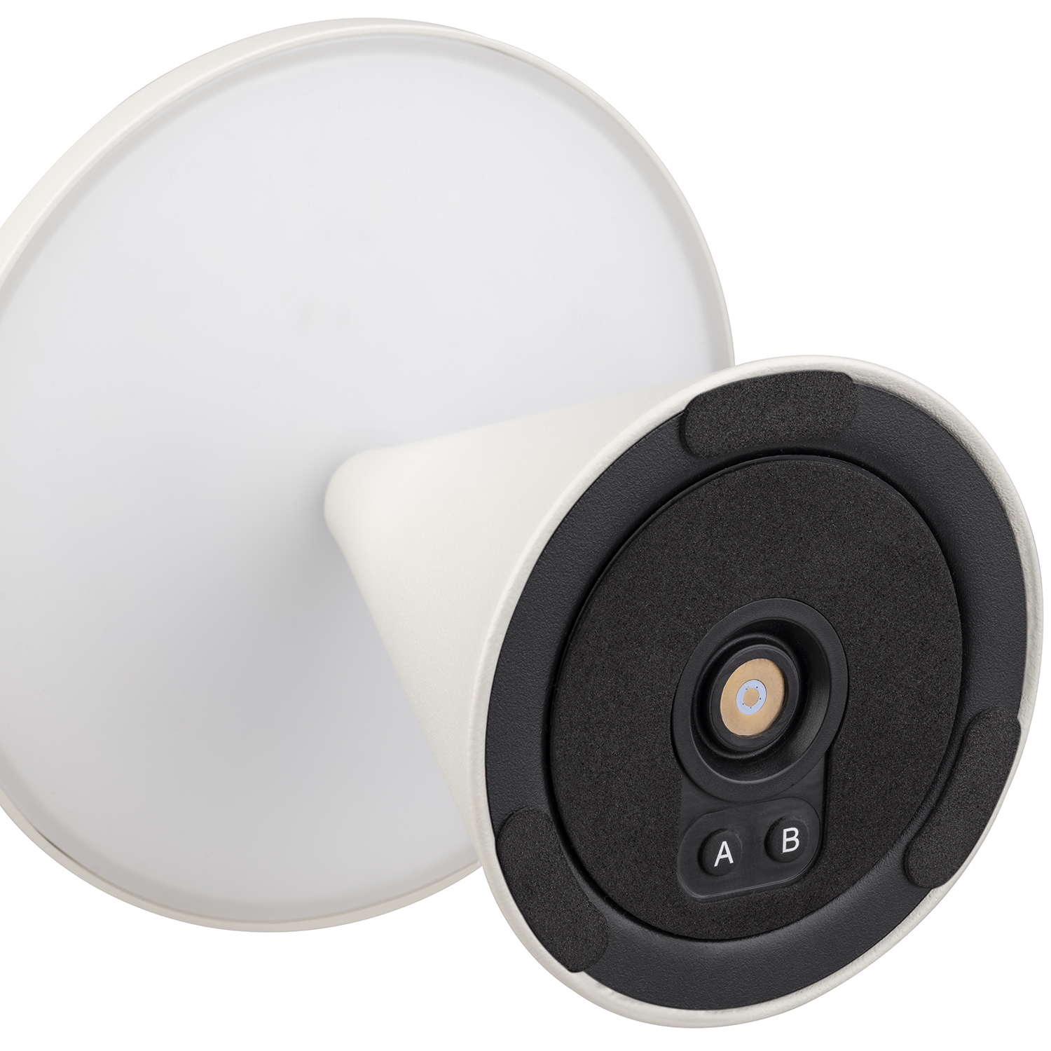 lampa stolná CONE MINI, kov, biela, priemer. 13 cm, v. 11,5 cm