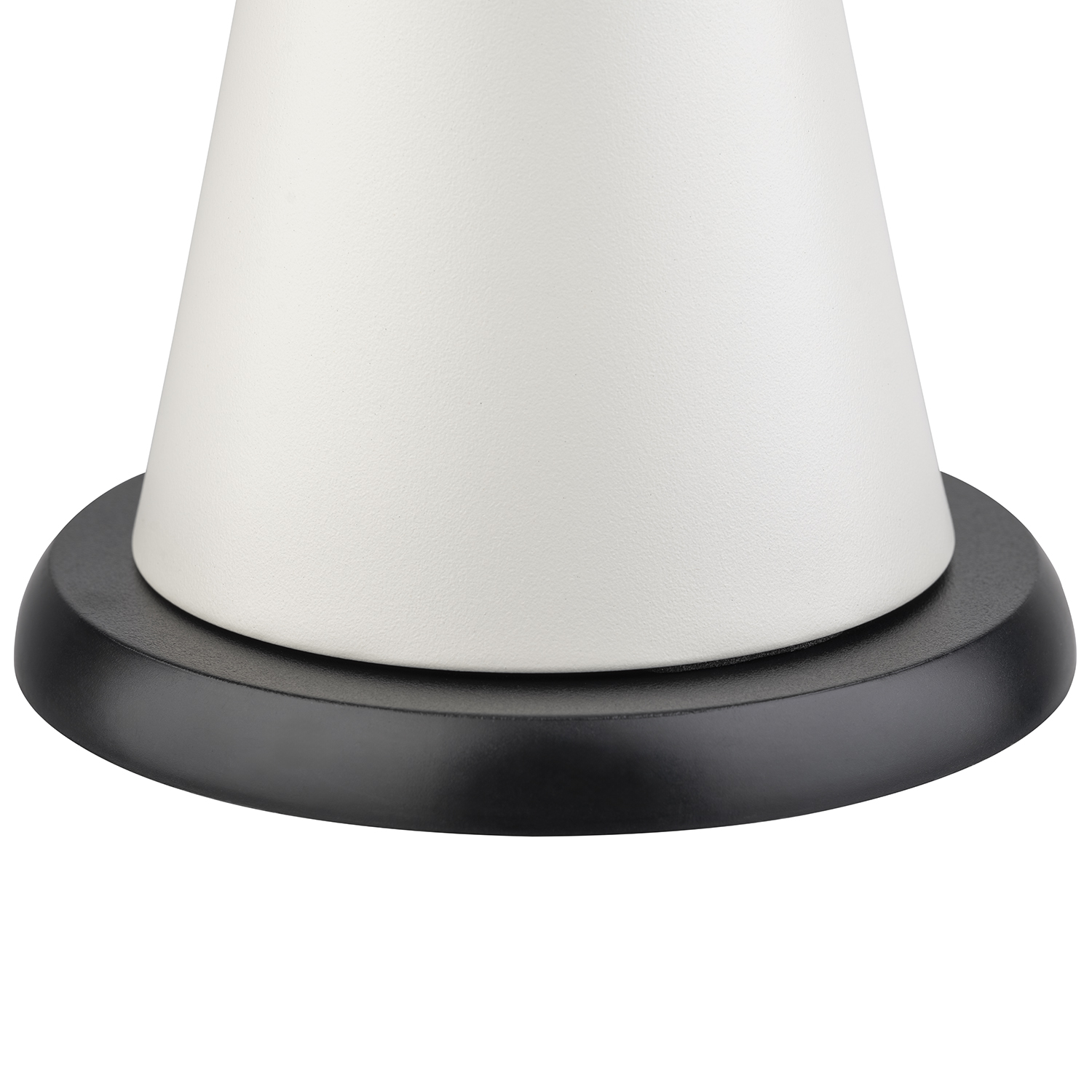 lampa stolná CONE, kov, biela, priemer. 13 cm, v. 18 cm