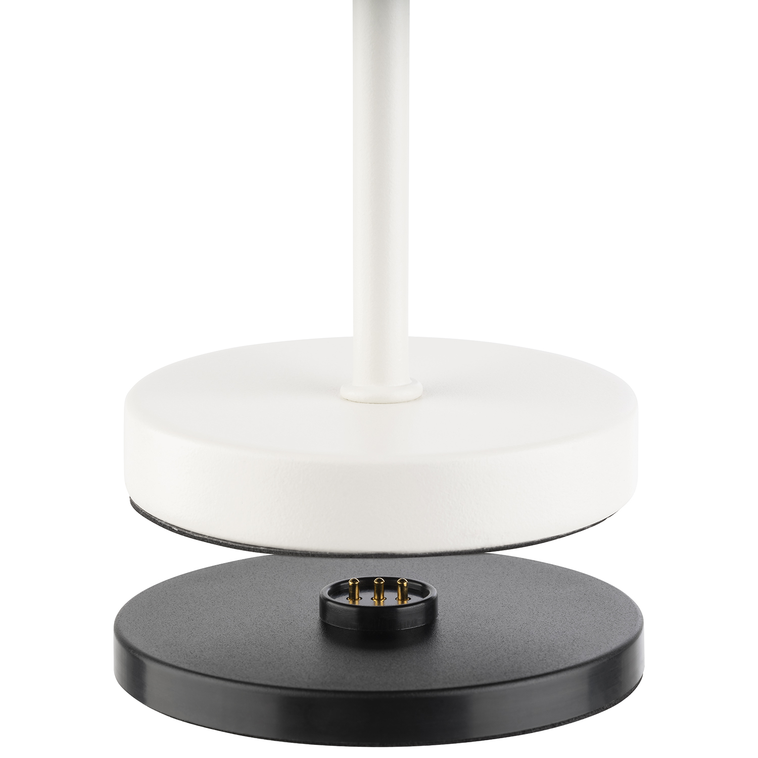 lampa stolná MERLE MICRO, kov, biela, priemer. 8 cm, v. 20 cm
