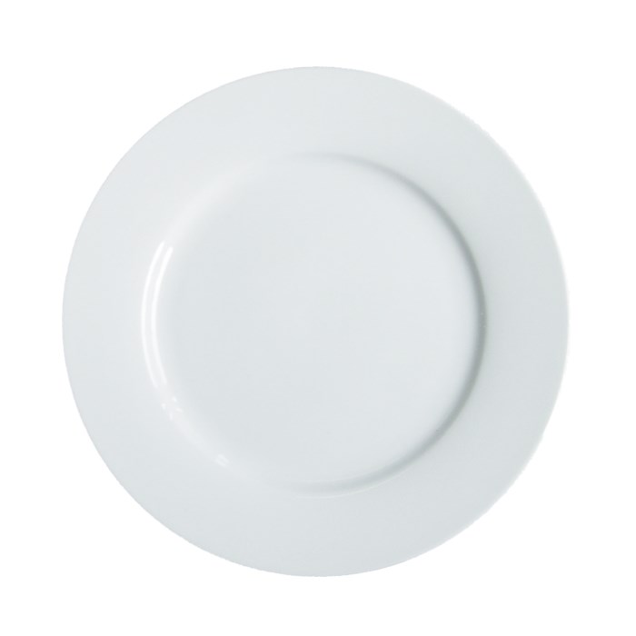 Plytký tanier GASTRO 24 cm, biely porcelán