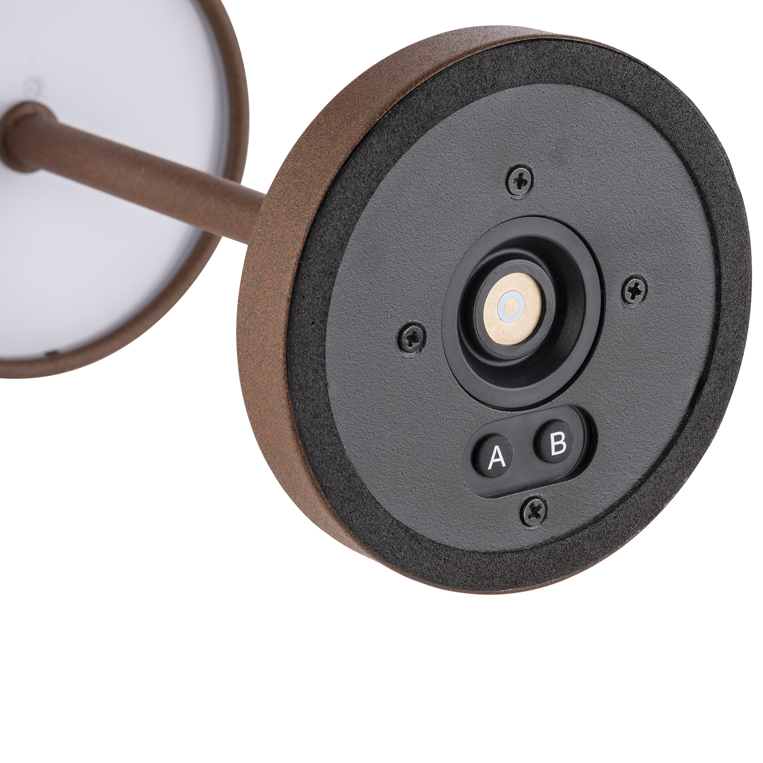 lampa stolná MERLE MICRO, kov, hnedá, priemer. 8 cm, v. 20 cm