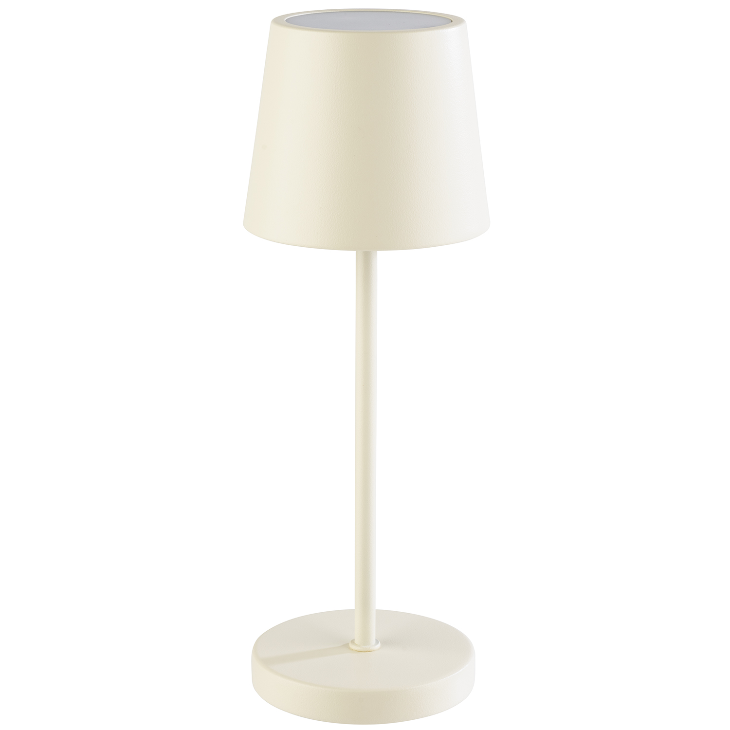 Table lamp -MERLE MINI- O 9 cm, h: 25 cm metal, colour: whisper white 1x LED 1,0 W / 100 lm