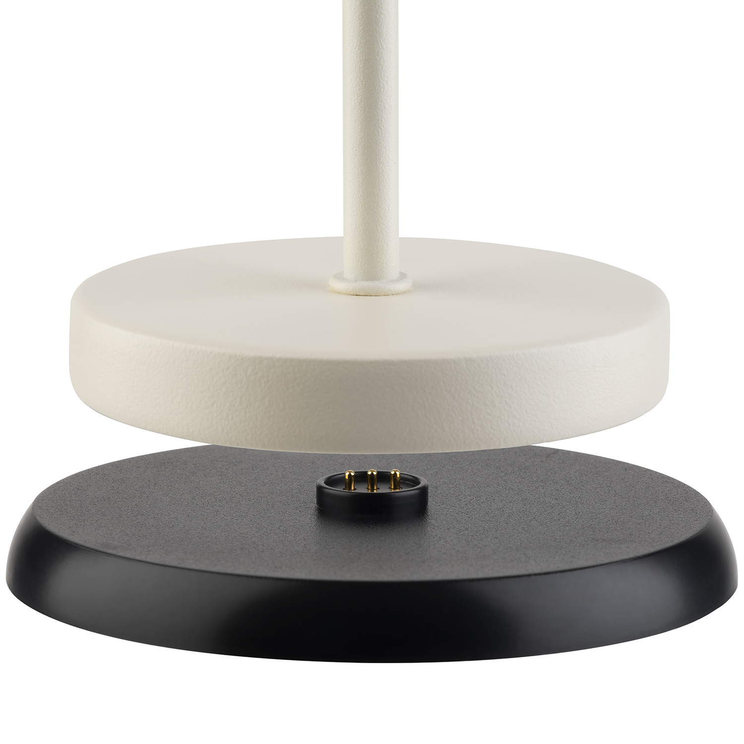 Table lamp -MERLE MINI- O 9 cm, h: 25 cm metal, colour: whisper white 1x LED 1,0 W / 100 lm