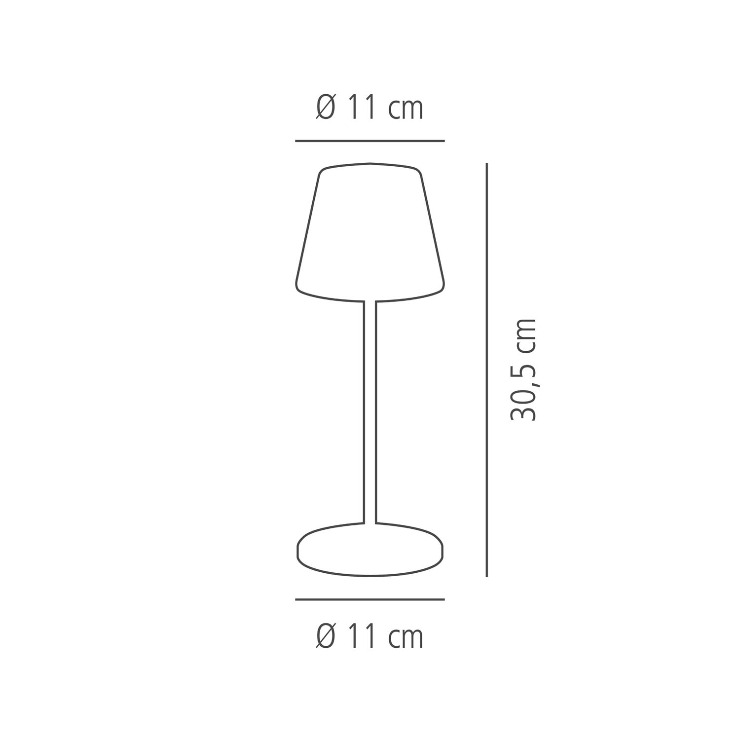 lampa stolná MERLE, kov, zelená, priemer. 11 cm, v. 30,5 cm