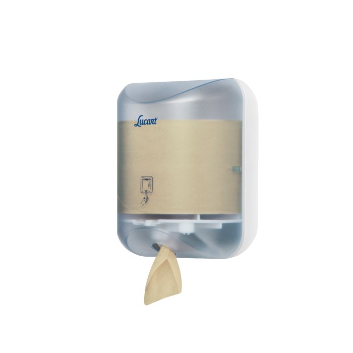 Zásobník na toaletný papier L-ONE Lucart v MINI rolke, biely