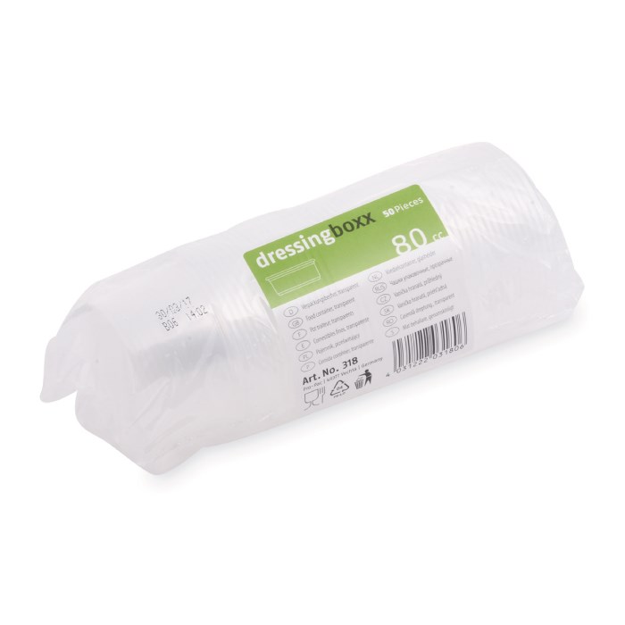 miska dresingová 80 ml, 50ks priehľadná (PP)