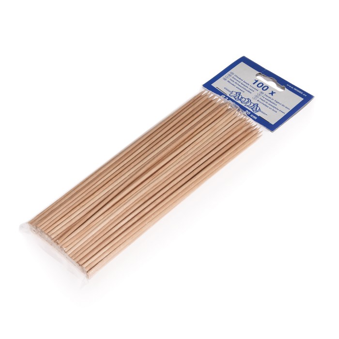 špajle 20 cm / 100 ks hrotené drevené