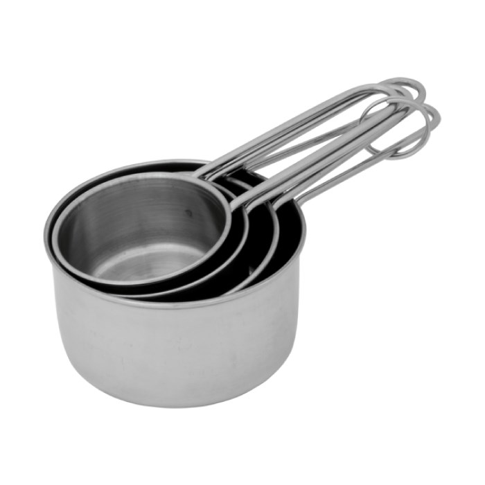 Odmerka s rukoväťou, sada 4 ks, nerez - 60/80/125/250 ml