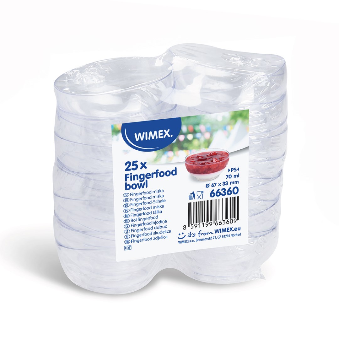 Okrúhla miska Finger food