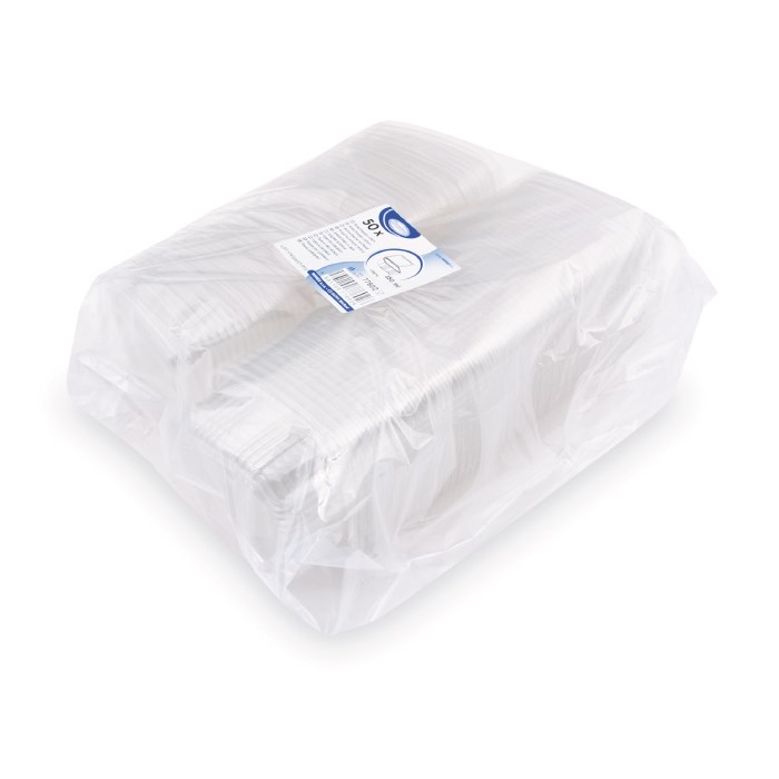 miska hranatá s viečkom 250ml 50ks, priehľadná (rPET)