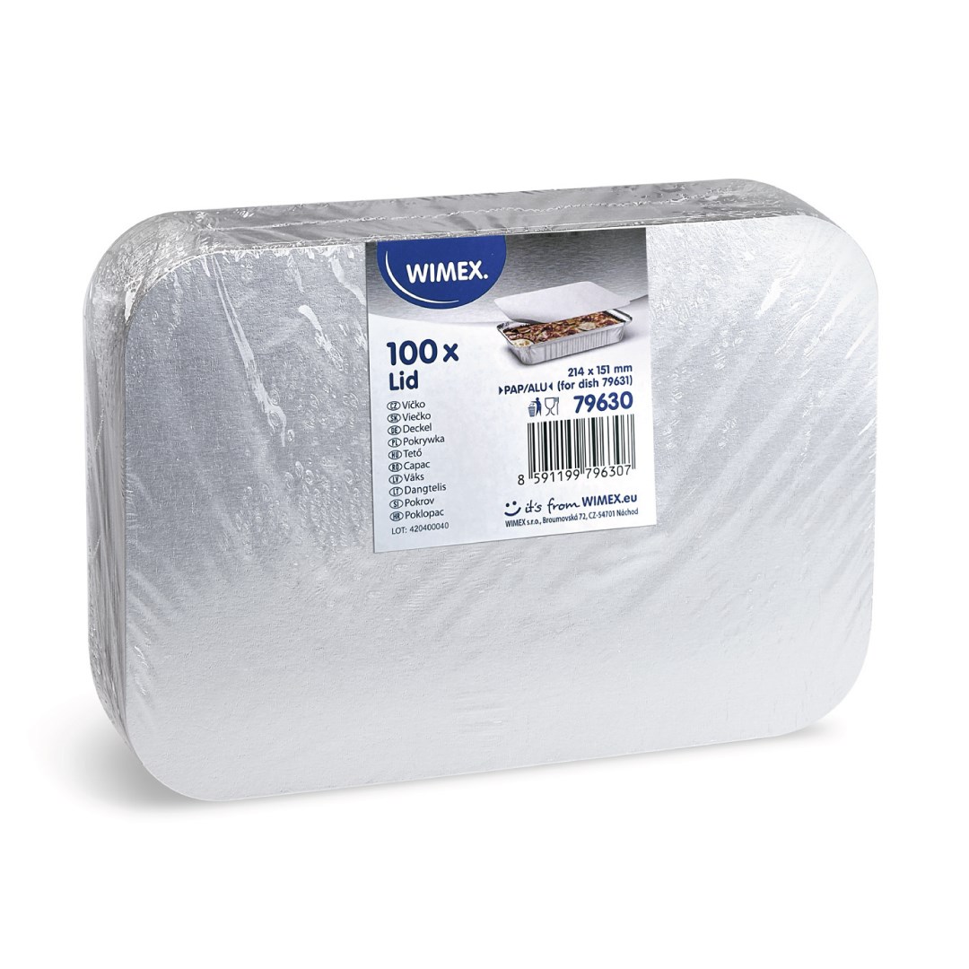 Viečko pre ALU misku 152942, 100ks