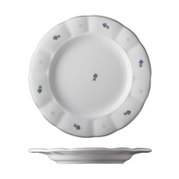 Plytký tanier BENEDIKT modrá hádzačka 28 cm