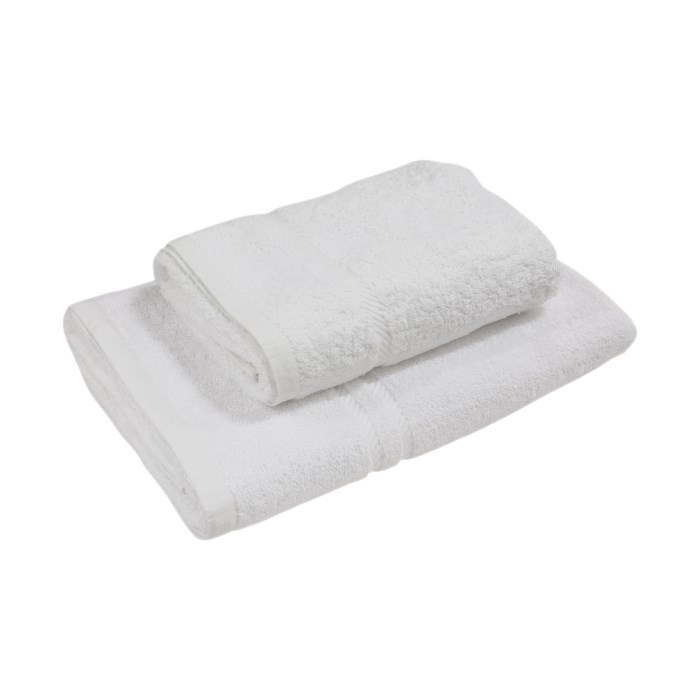 bath towel 70x140 cm Havana WHITE terry 510 g/m2 organic cotton, double stitch