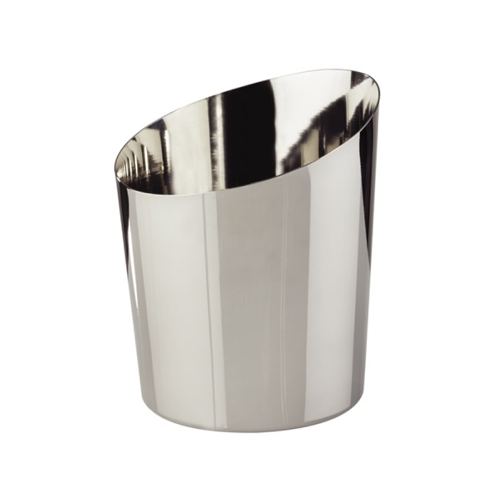 Servírovací kelímok skosený, nerezový