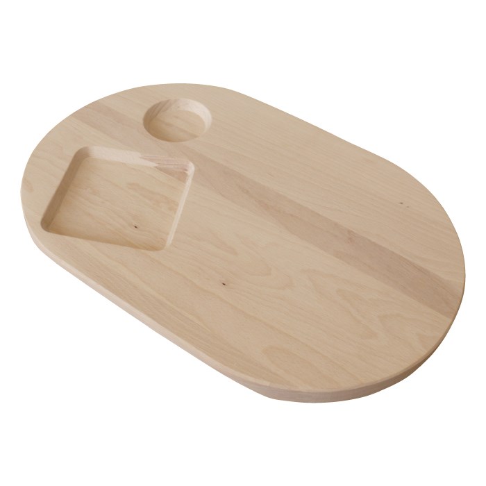 Servírovacia doska ovál 39 x 26 cm, bukové drevo