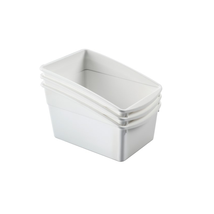 Univerzálny organizér, biely plast - 18,5 x 26 x 15 cm