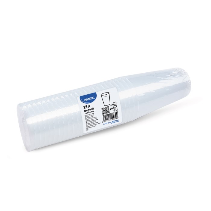 Vratný plastový kelímok 0,3 l, 25 ks