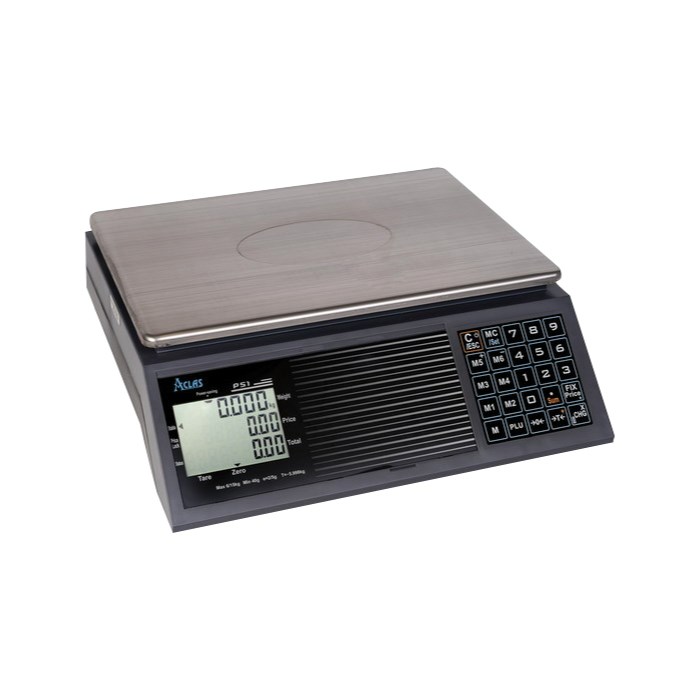 váha obchodní gastro PS1-15B, váživost 15 kg,s výpočtem ceny, záruka 12 měsíců