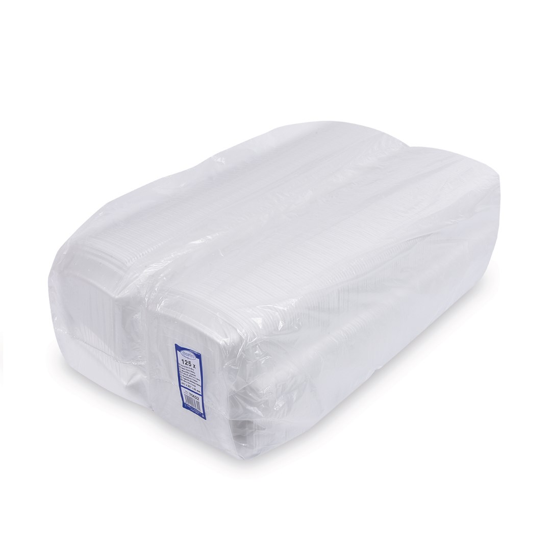 Menu box 2-dielny biely, (XPS), 241 x 207 x 69 mm / 125 ks