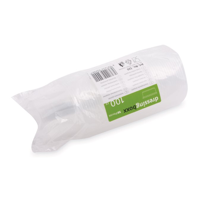 miska dresingová 100 ml, 50ks priehľadná (PP)