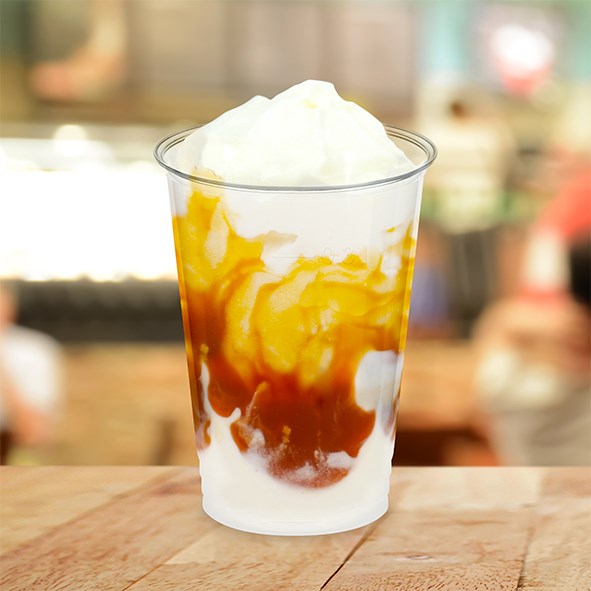 Téglik BIO, priehľadný (PLA) 0,3 l / 50 ks