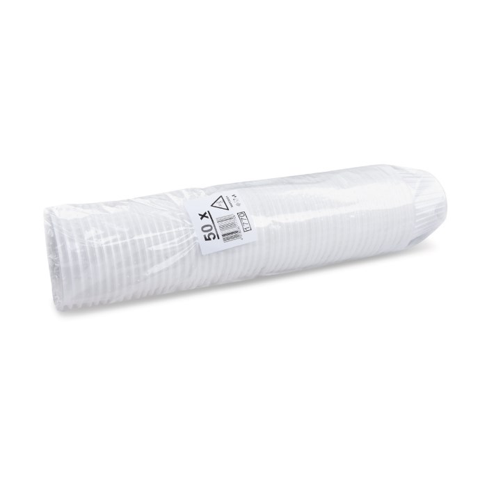 Termo miska guľatá biela 460 ml, (XPS), 50 ks