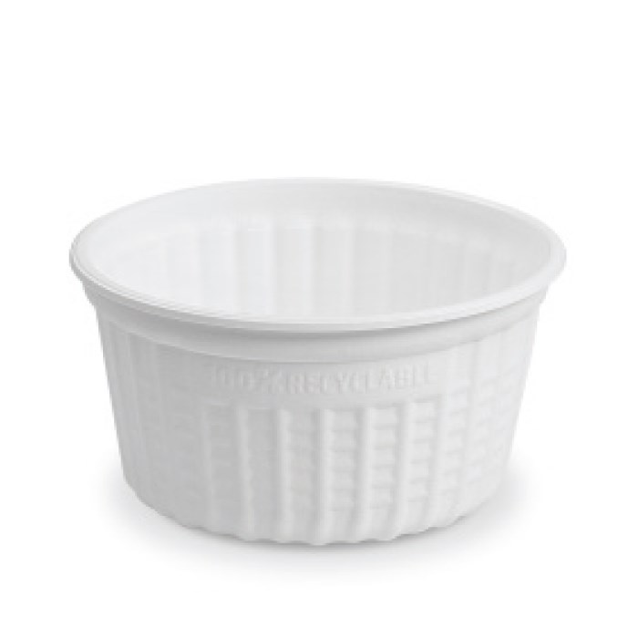 Termo miska &quot;airpac&quot; guľatá biela, 350 ml, priemer. 11,5 cm, (XPP) / 25 ks