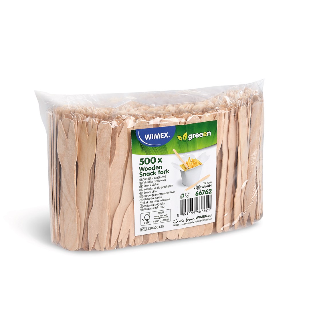 vidlička desiata z dreva 12cm 500ks