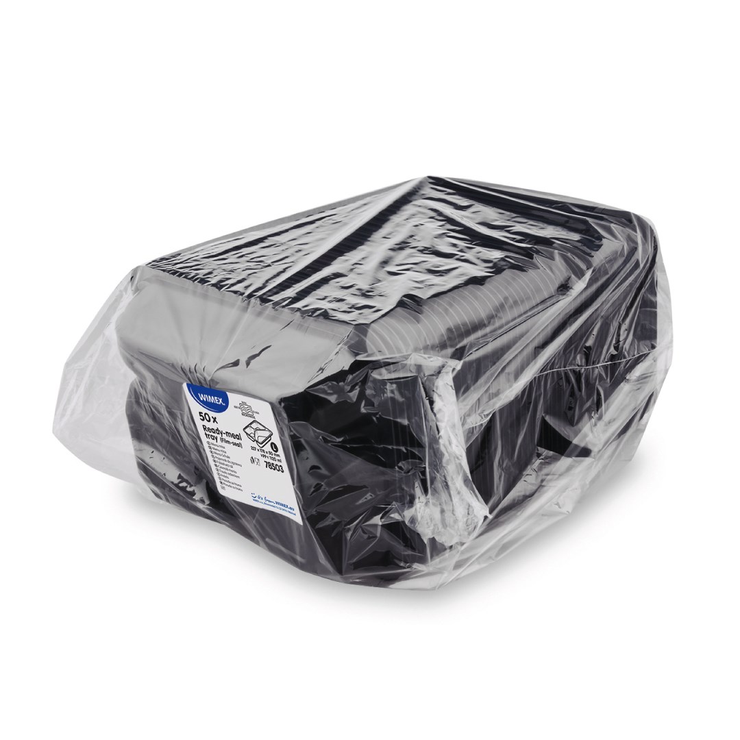 miska zatavovacia 227x178x50mm, 50ks 3-dielna čierna (PP)