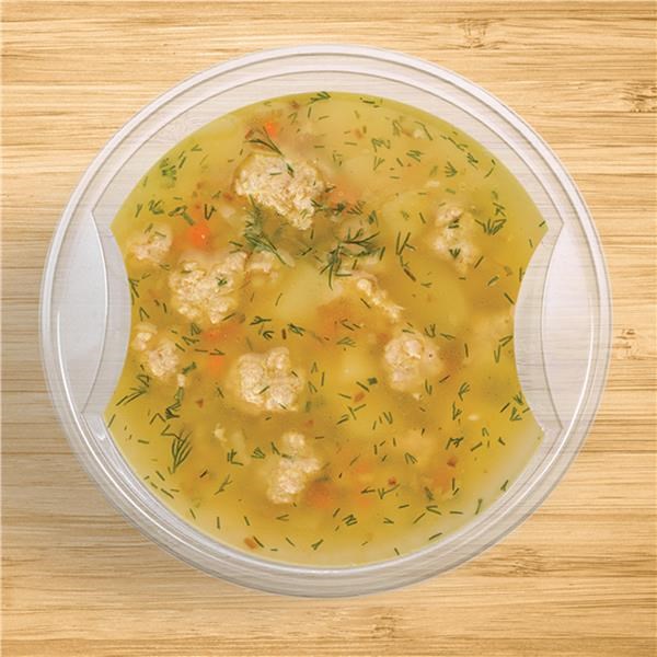 miska polievková zatavovacia 350ml, pr.127mm, 50ks priehľadná (PP)