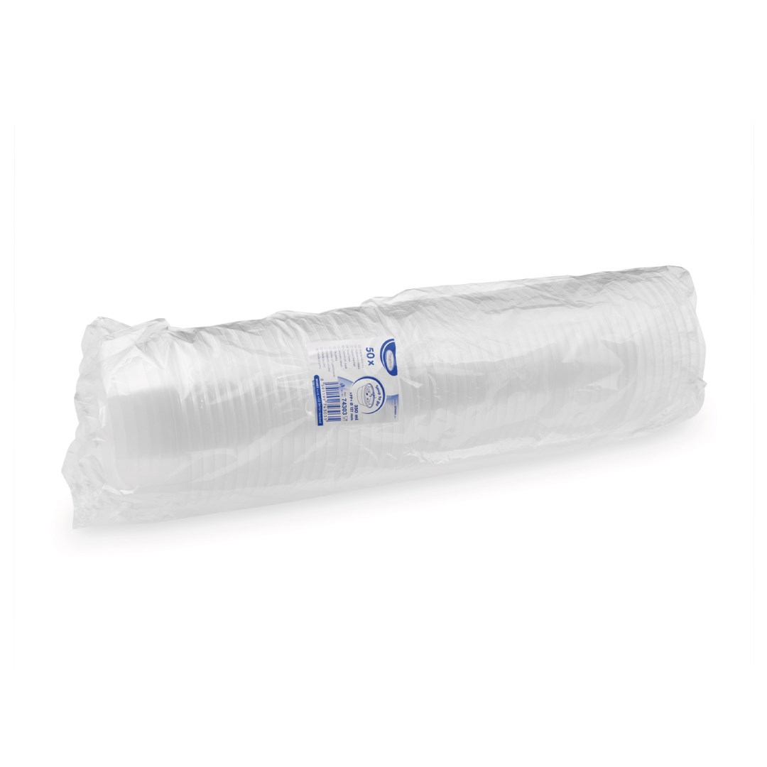 miska polievková zatavovacia 350ml, pr.127mm, 50ks priehľadná (PP)