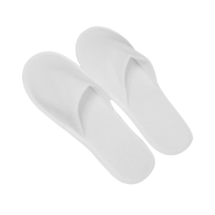 pantofle Universal bílé zavřené 28 cm